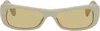 Jacquemus Taupe La Casa 'les Lunettes Capri' Sunglasses In Matt Putty/ Silver