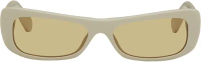 Jacquemus Taupe La Casa 'les Lunettes Capri' Sunglasses In Green