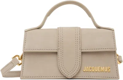 Jacquemus Logo-plaque Shoulder Bag In Beige