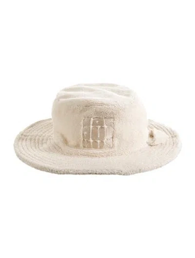 Pre-owned Jacquemus Terry Cloth Sun Hat In Neutrals