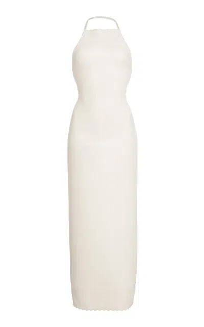 Jacquemus The Agave Cotton-blend Dress In Neutral