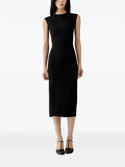 Jacquemus The Alba Midi Dress In Black