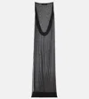 Jacquemus The Ameno Silk-blend Gown In Black