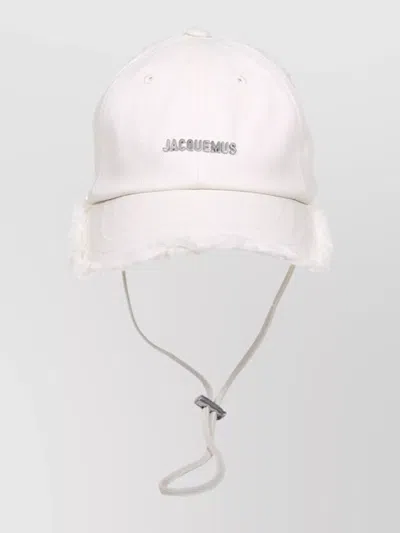 Jacquemus The Artichoke Cap Hat In White