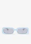 Jacquemus Azzuro Sunglasses In Gray