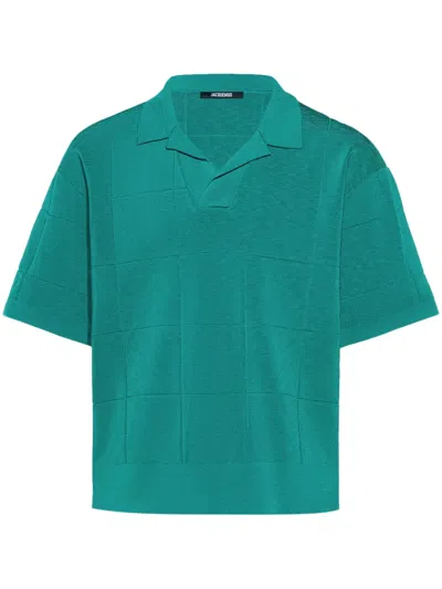 Jacquemus The Bacino Polo Shirt In Turquoise