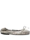 Jacquemus Ballerines Leather Ballet Flats In Black