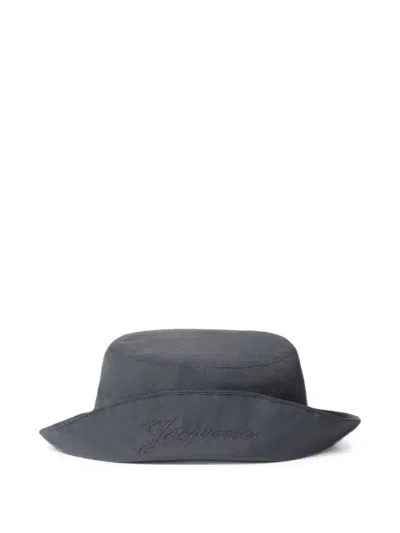 Jacquemus The Baluchon Bucket Hat In Gray