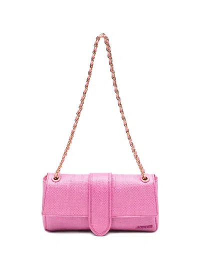 Jacquemus The Bambino Chain Shoulder Bag In Orange