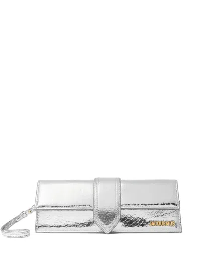 Jacquemus The Bambino Clutch Bag In Silver