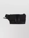 Jacquemus The Bambino Flap Bum Bag In Nylon With Smooth Leather Details