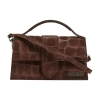 Jacquemus Logo Shoulder Bag In Brown
