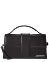 Jacquemus The Bambino Large Leather Shoulder Bag In Black