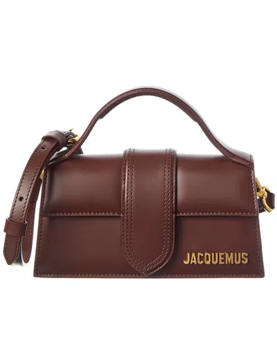 Jacquemus The Bambino Leather Shoulder Bag In Brown