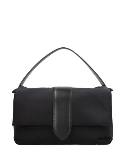 Jacquemus The Messenger Bambino Bag With Adjustable Shoulder Strap In Black