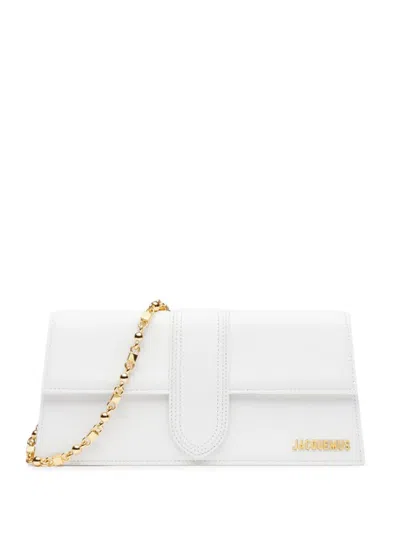 Jacquemus Le Grand Bambino Leather Top Handle Bag In White