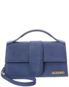 Jacquemus The Bambino Small Leather Shoulder Bag In Blue