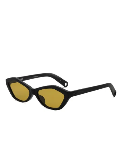 Jacquemus The Bambino Sonnenbrille In Black