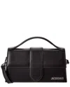 Jacquemus The Big Bambino Top-handle Leather Bag In Black