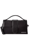 Jacquemus The Big Bambino Top-handle Leather Bag In Black