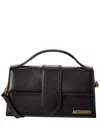 Jacquemus The Bambola Large Leather Shoulder Bag In Black