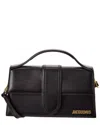 Jacquemus The Bambola Large Leather Shoulder Bag In Black