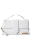 Jacquemus The Bambola Large Leather Shoulder Bag In White