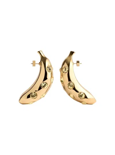 JACQUEMUS JACQUEMUS THE BANANA EARRINGS GOLD