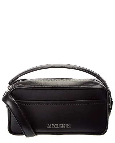 Jacquemus The Baneto Leather Camera Bag In Black
