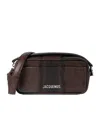 Jacquemus The Baneto Snakeskin-embossed Shoulder Bag In Brown