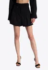 Jacquemus The Bari High-waist Mini Shorts In Black