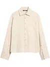 Jacquemus La Chemise Bateau Manches Longues In Neutrals