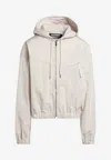 Jacquemus The Bateau Zip-up Windbreaker Jacket In Ivory