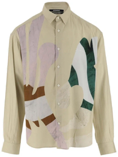 Jacquemus The Bathers Shirt In Beige,neutro