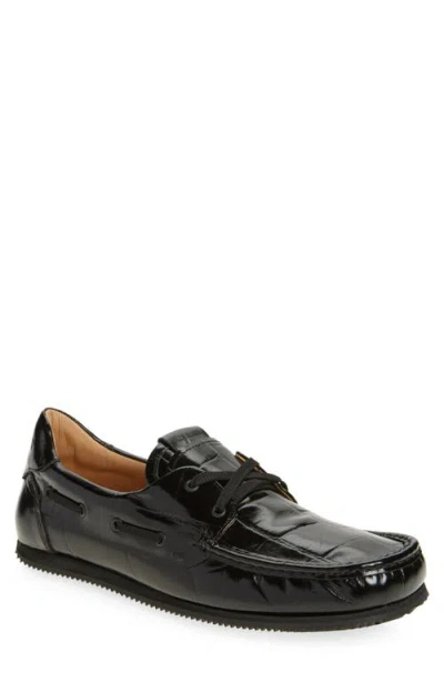 Jacquemus The Batto Boat Shoe In Black 990
