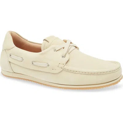 Jacquemus The Batto Boat Shoe In Pale Yellow 205