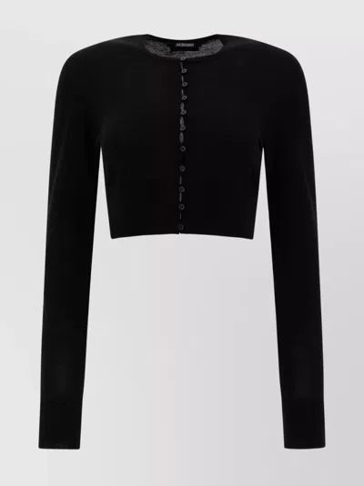 Jacquemus "the Beach Cardigan" Cardigan In Animal Print