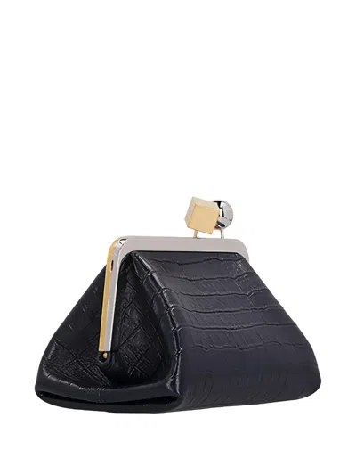 Jacquemus The Berlingot Croc-effect Shoulder-bag In White