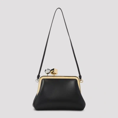 Jacquemus Le Berlingot Black Crossbody Bag With Removable Strap In Leather For Women