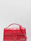Jacquemus Rectangular Smooth Top Handle Shoulder Bag In Red