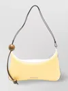 Jacquemus 'le Grand Bisou Perle' Yellow Shoulder Bag With Adjustable Shoulder Strap And Front Logo