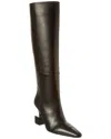 Jacquemus Les Bottes Bisou Black Boots With Geometric Heel In Leather Woman In Black