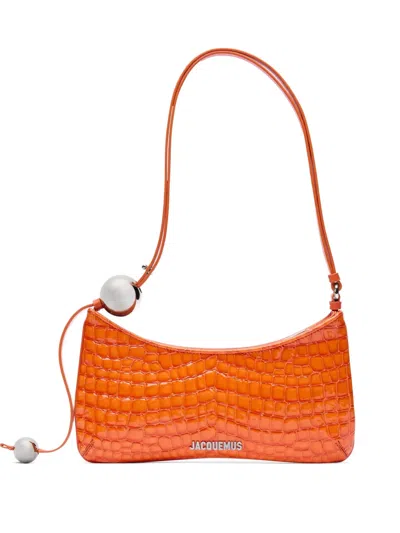 Jacquemus Le Bisou Perle Schultertasche In Orange