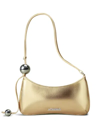 Jacquemus The Bisou Shoulder Bag In Gold