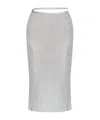 Jacquemus The Brilho Knit Skirt In Gray