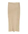Jacquemus The Brilho Knit Skirt In Nude