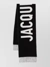 Jacquemus The Brushed Wrap Scarf With Fringed Detail