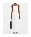 Jacquemus Strapless Maxi Dress In White