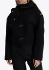 Jacquemus The Cabana Duffle Hooded Coat In Black