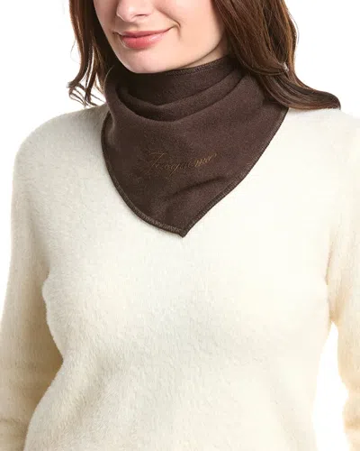 Jacquemus The Cachemiro Cashmere Bandana In Brown